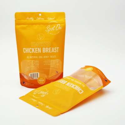 Factory price stand up smoked chicken breast plastic packaging bag