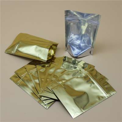 factory price translucent stand up zipper aluminum foil packaging bags